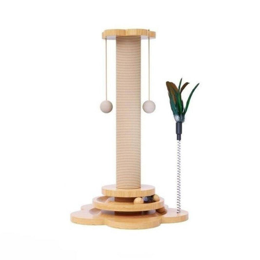 Wood Cat Spinner Scratcher